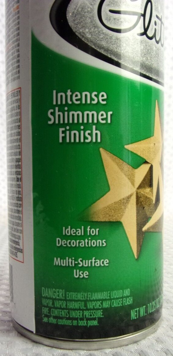 Rust-Oleum Specialty Glitter Intense Shimmer Gold Spray Paint 10.25Oz (2 pk) NEW