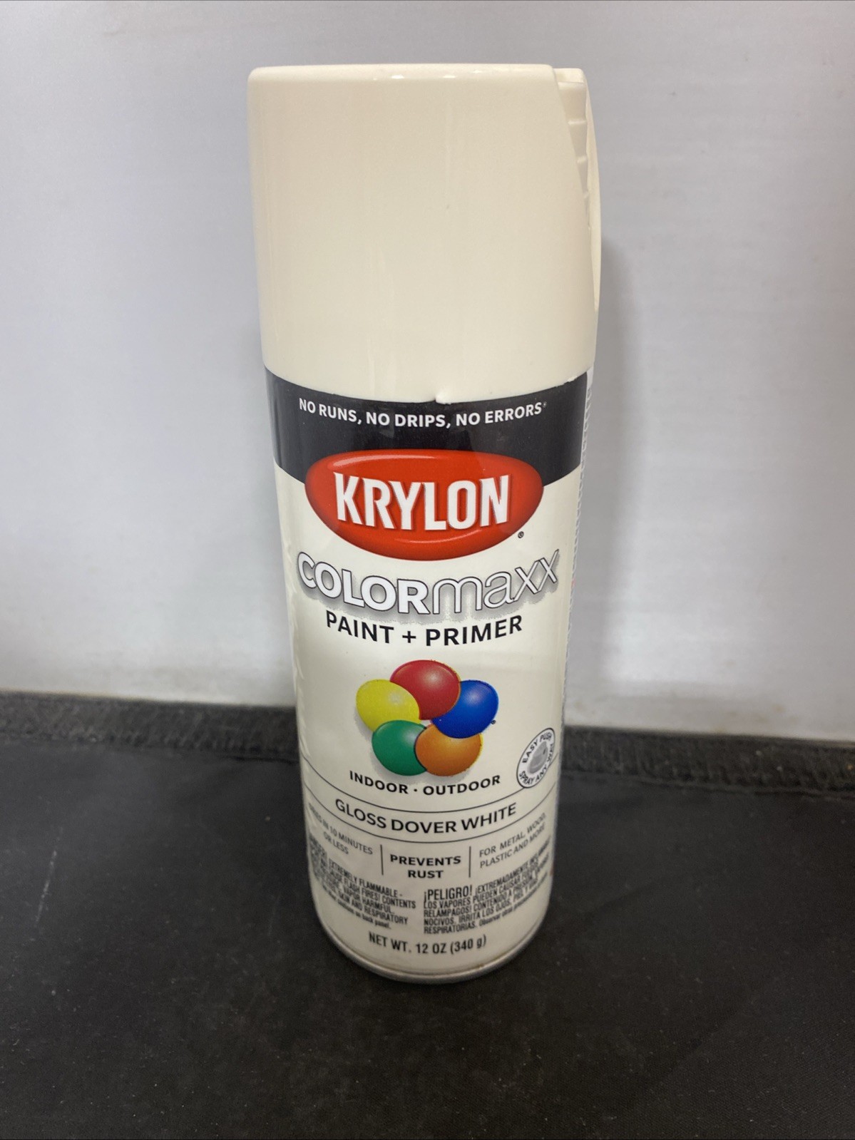 12 oz K05516007 Dover White COLORmaxx Paint & Primer Spray Paint, Gloss