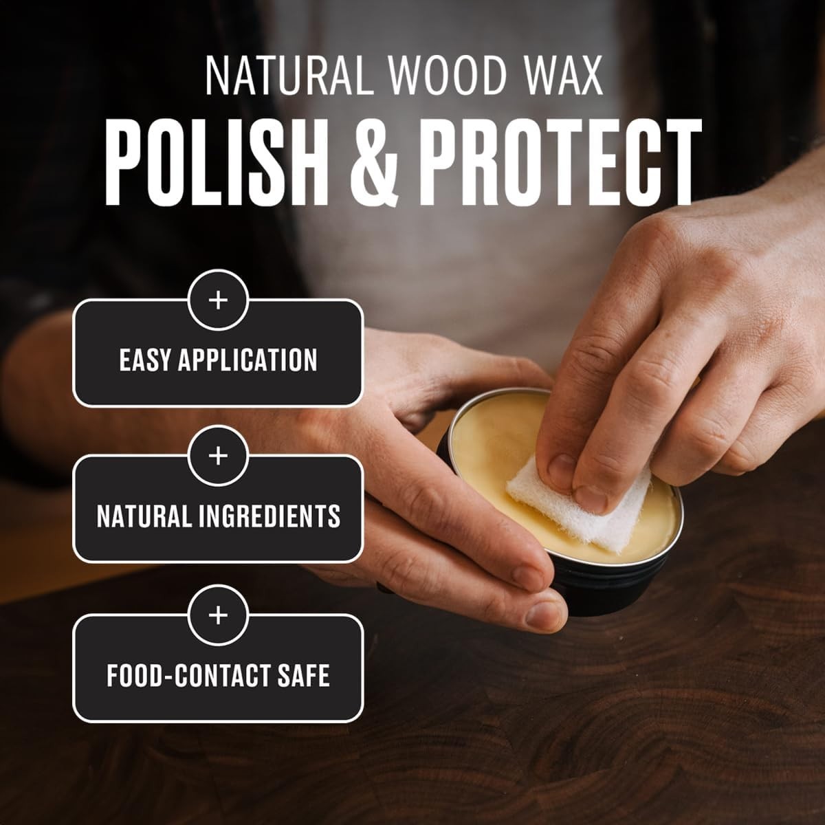 Wood Wax 0.75 oz Can Food-Safe Cutting Board Wax