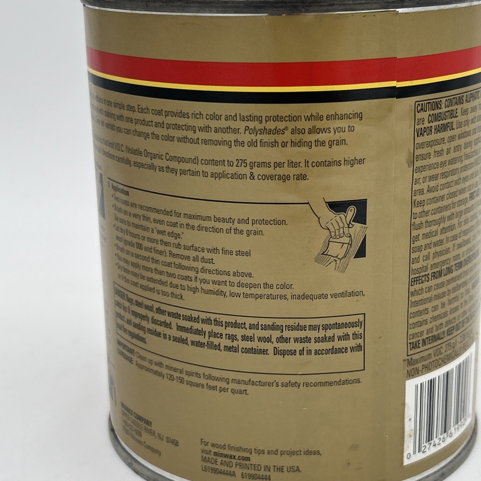 Minwax PolyShades Natural Cherry Satin 1 Quart New Discontinued