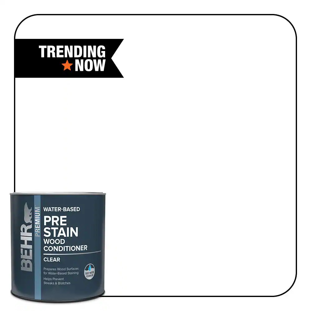 1 Qt. Transparent Water-Based Interior Pre-Stain Wood Conditioner