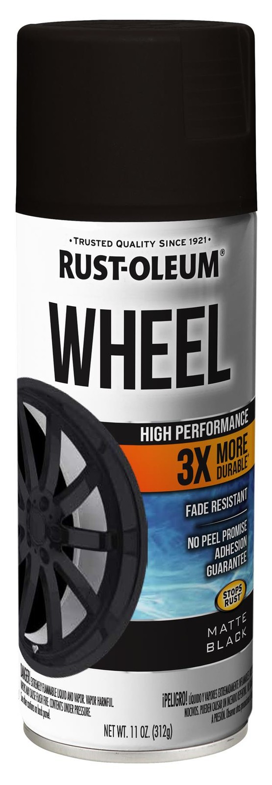 Rust-Oleum Automotive High Performance Wheel 3X, Satin Black, 11 Oz – 366438