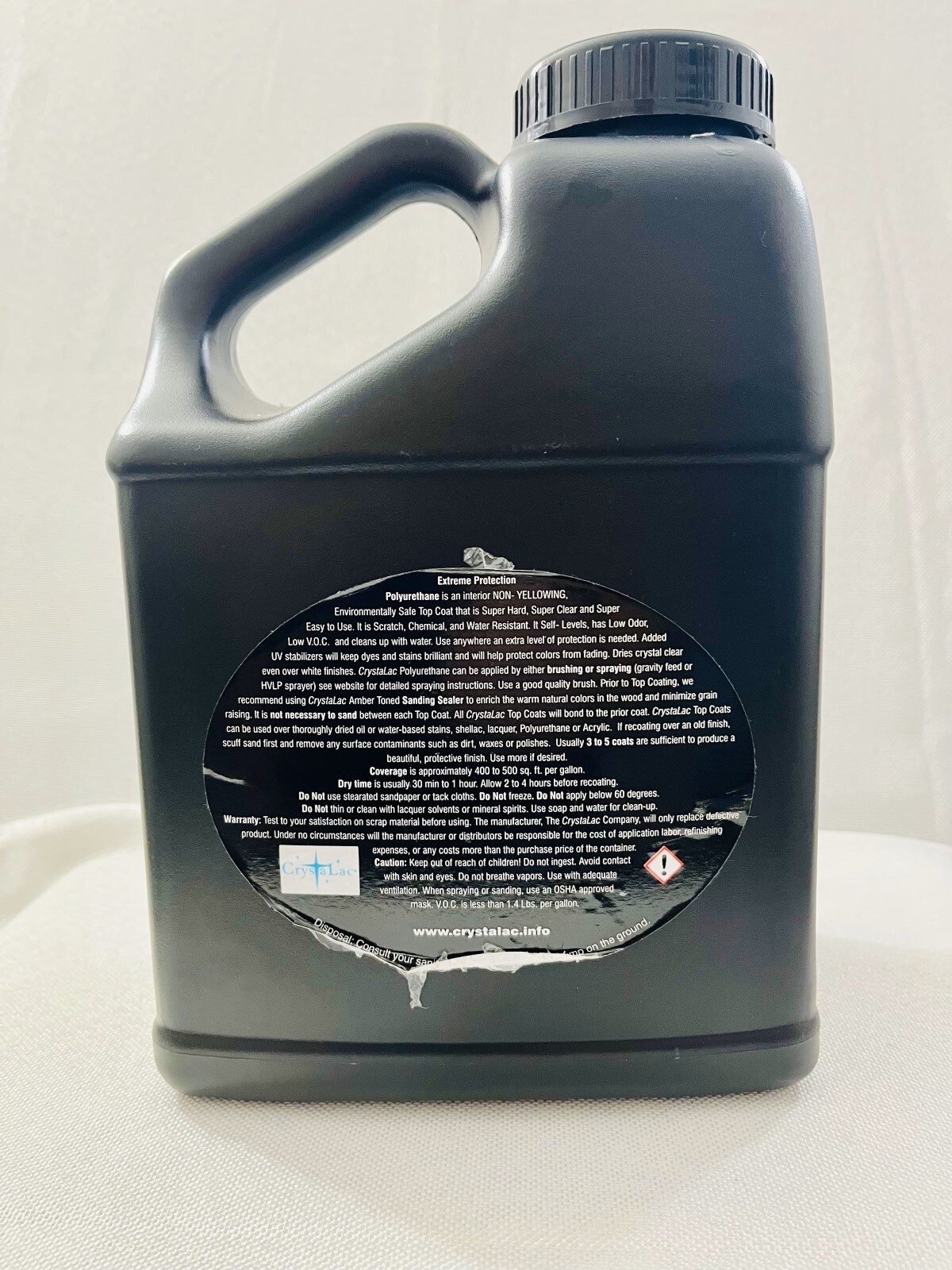 1/4 Partial container, of Crystalac Extreme Protection Polyurethane