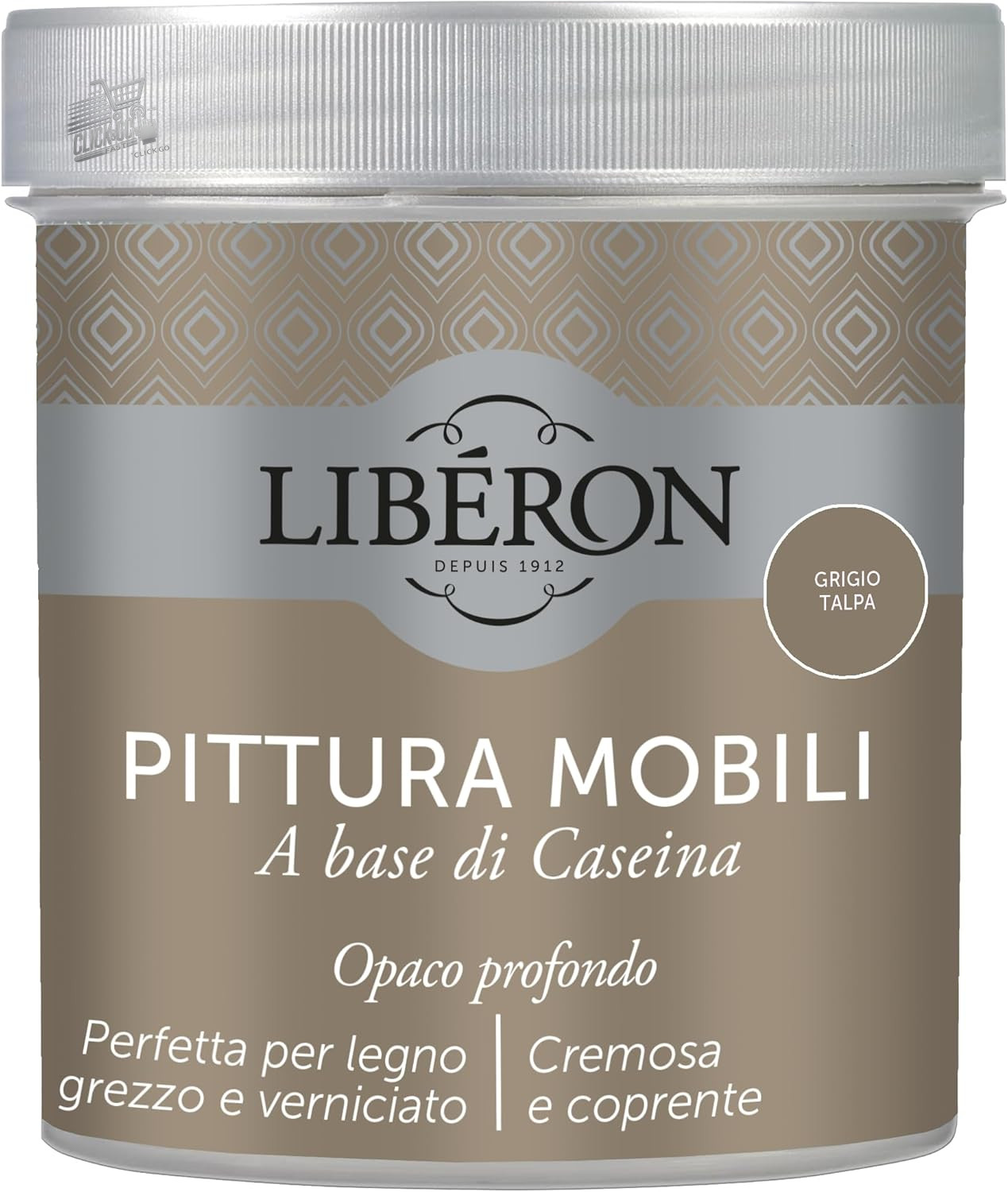 Casein Mole Grey Furniture Paint 0.5L