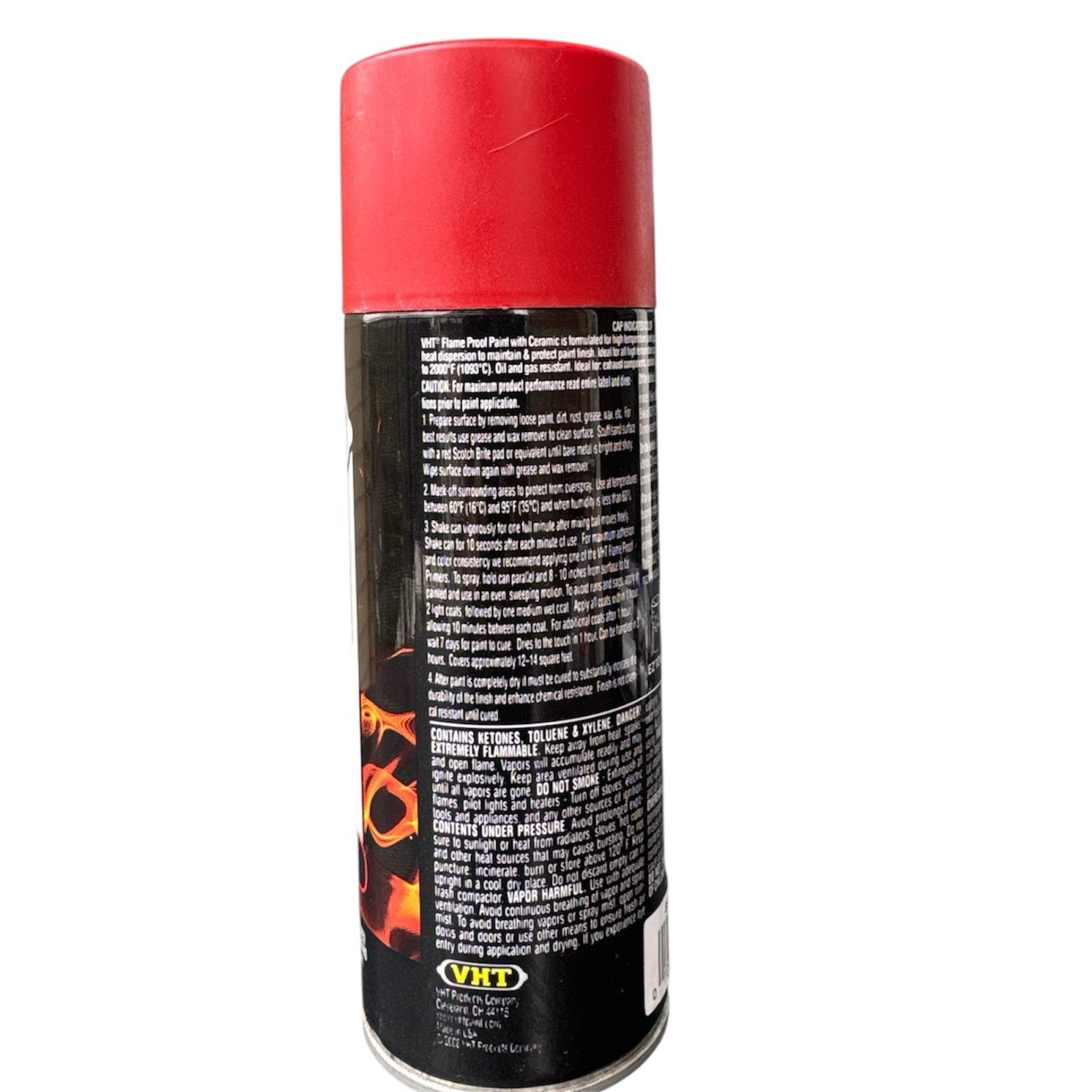 VHT SP109 High Temperature Flame Proof FLAT RED Header Spray Paint – 11oz