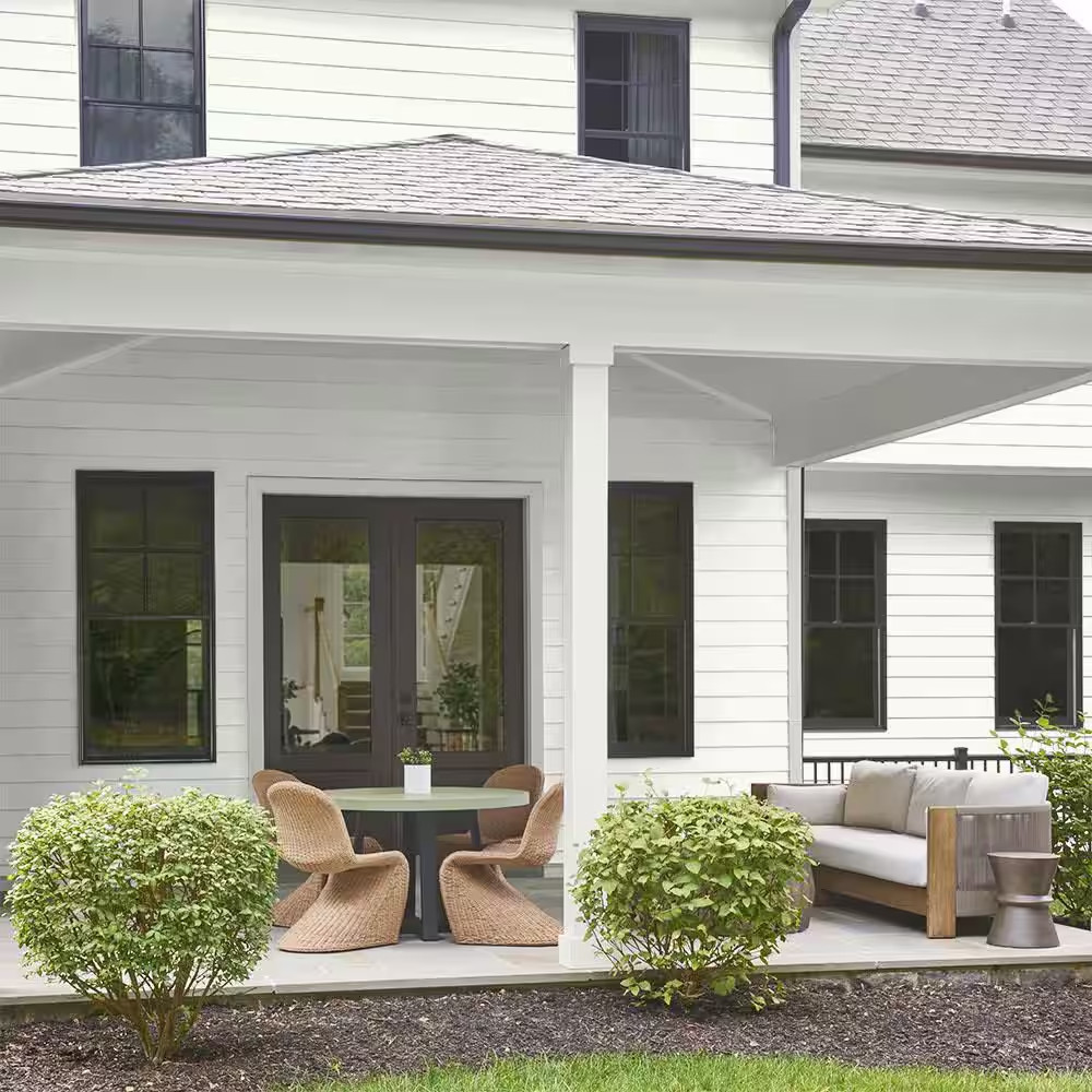 1 Gal. White Base Solid Color House and Fence Exterior Wood Stain