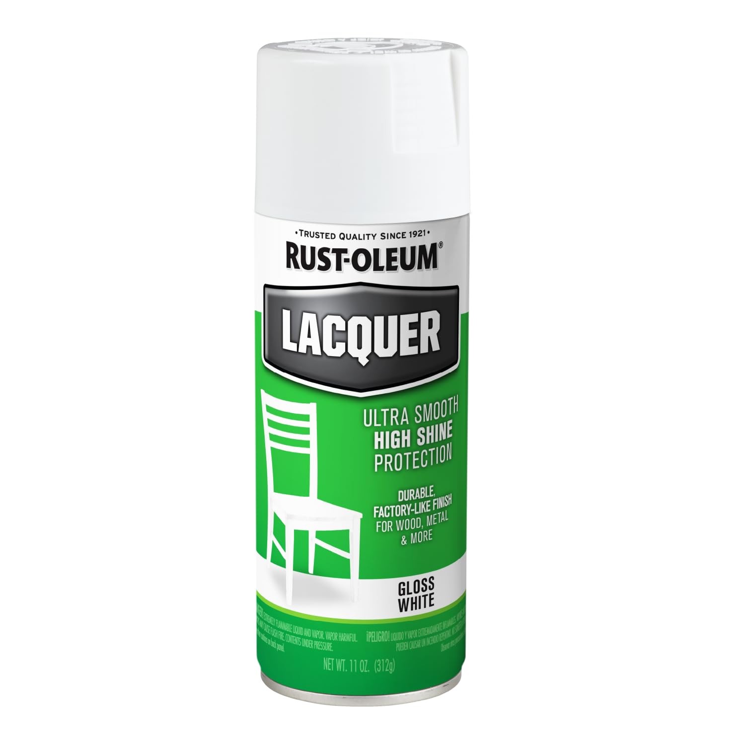 Rust-Oleum 1904830 Lacquer Spray, 11-Ounce, Gloss 11 Ounce (Pack of 1), White