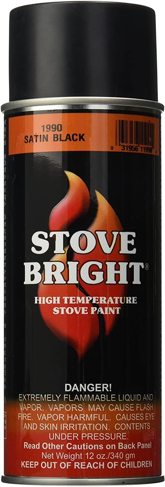 FORREST Hi-Temperature 1200 Deg. Stove Bright Stove and Fireplace Paint (Satin B