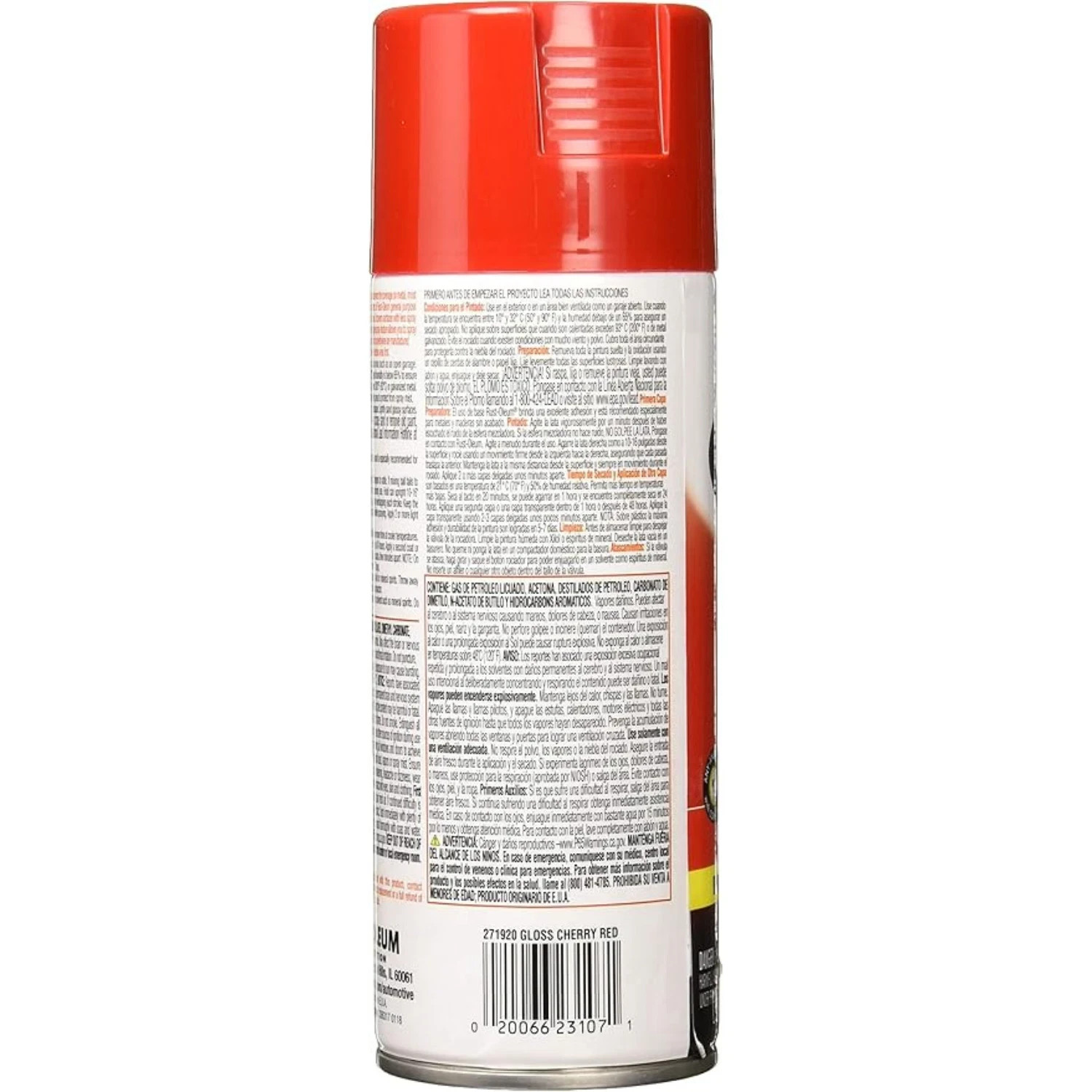Gloss Cherry Red, 12 oz., Rust-Oleum Acrylic Enamel 2X Spray Paint
