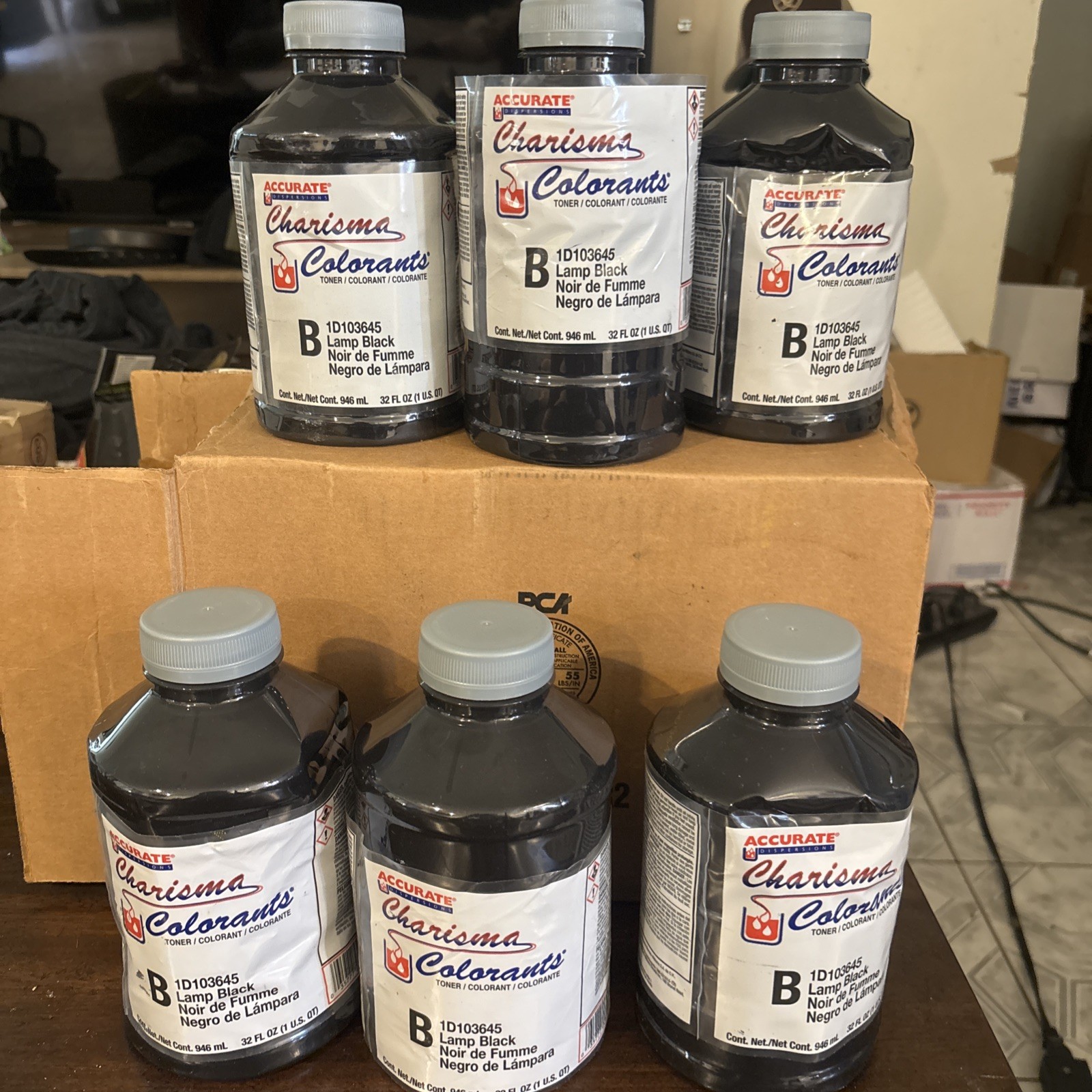Accurate CHARISMA ACC003645-14 Colorant KX/W 1D103645 ~ Lamp Black ~ 32 fl oz