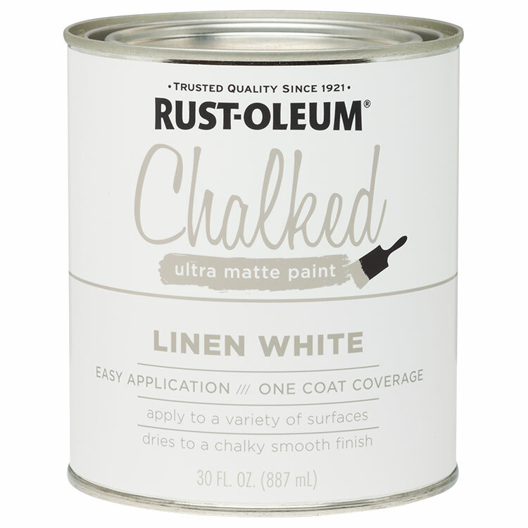 Rust-Oleum 285140 Chalked protective topcoat Ultra Matte LINEN WHITE 30oz