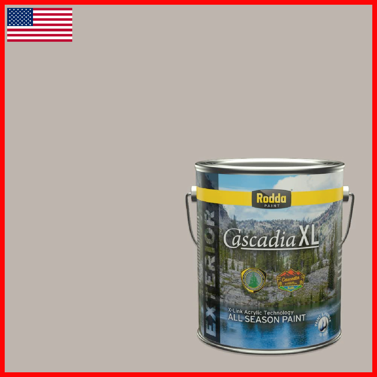 Rodda Paint Rodda Cascadia Xl Exterior Satin In One 1-Gallon In The Hills