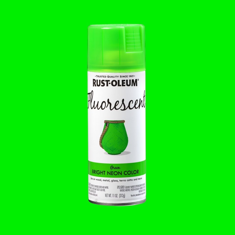 Green, Fluorescent Spray Paint-342417, 11 oz