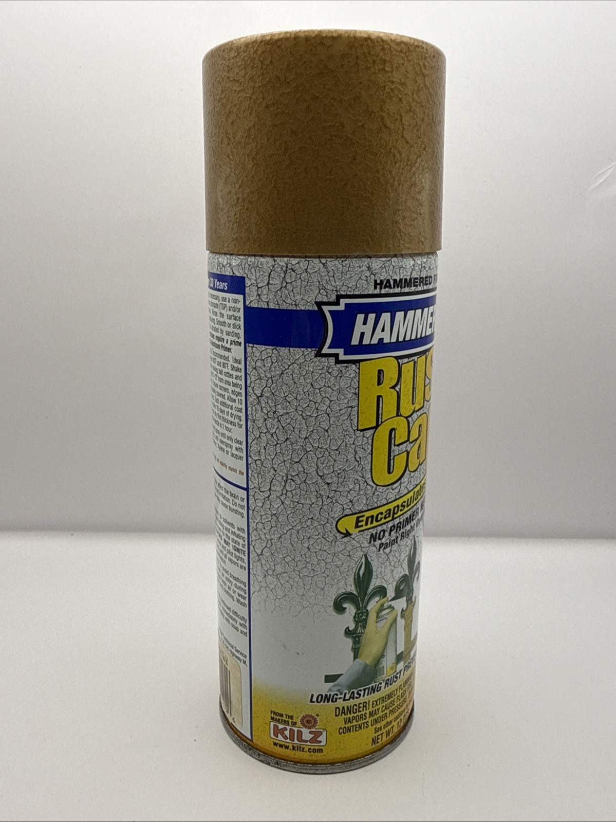 Hammerite Hammered Gold Finish Rust Cap Spray Paint 12 Oz Discontinued New 41170
