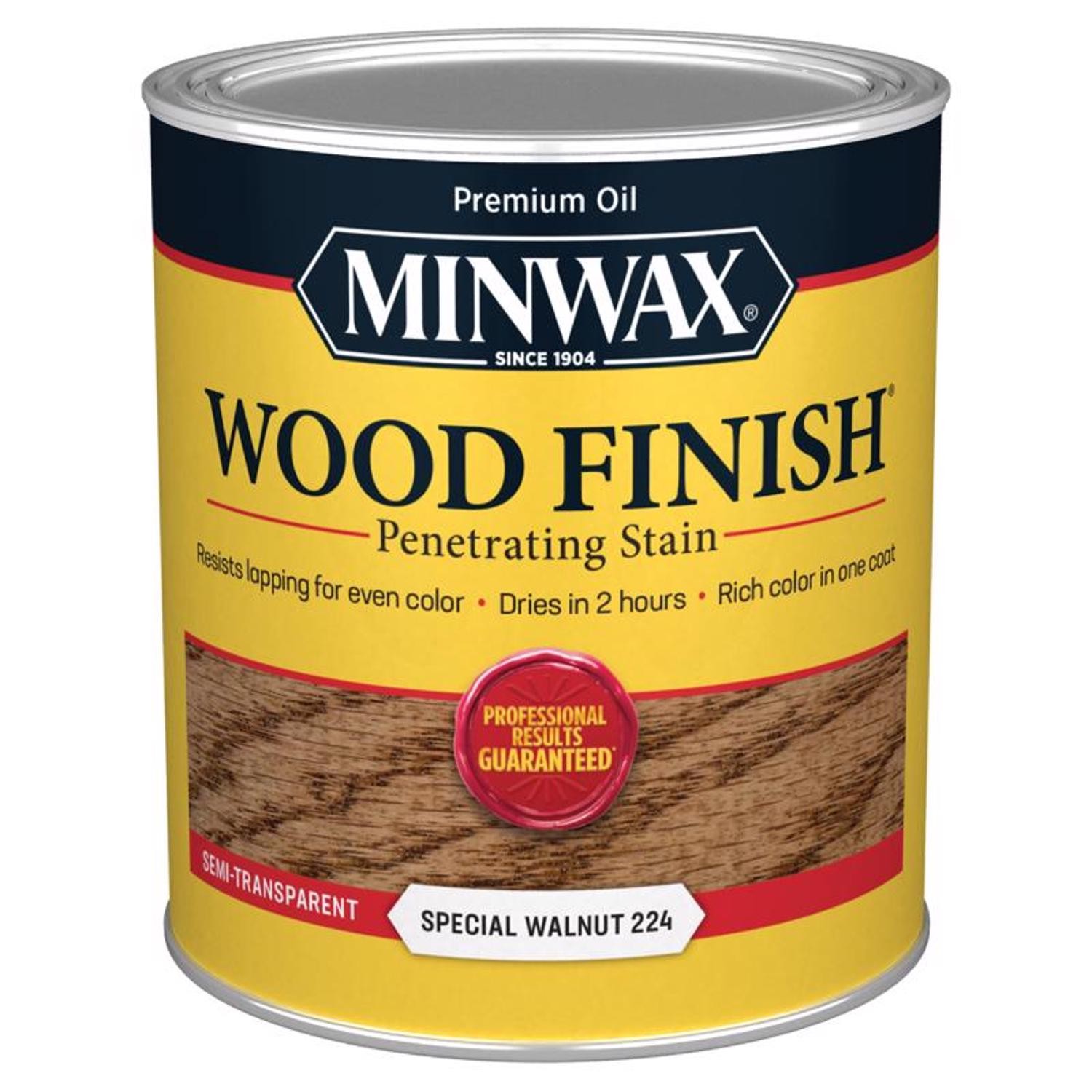 Minwax 70006444 Wood Finish Special Walnut Penetrating Stain 1 qt. (Pack of 4)