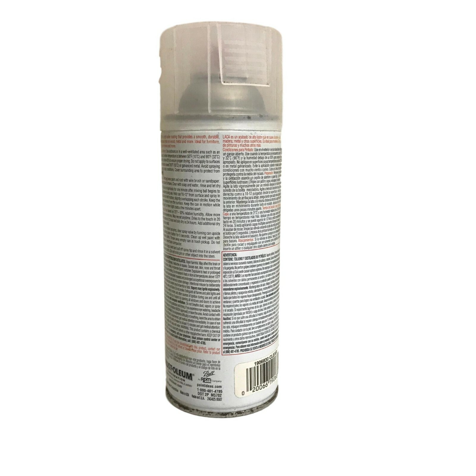 Rust-Oleum Clear Lacquer Spray Paint, High Lustre