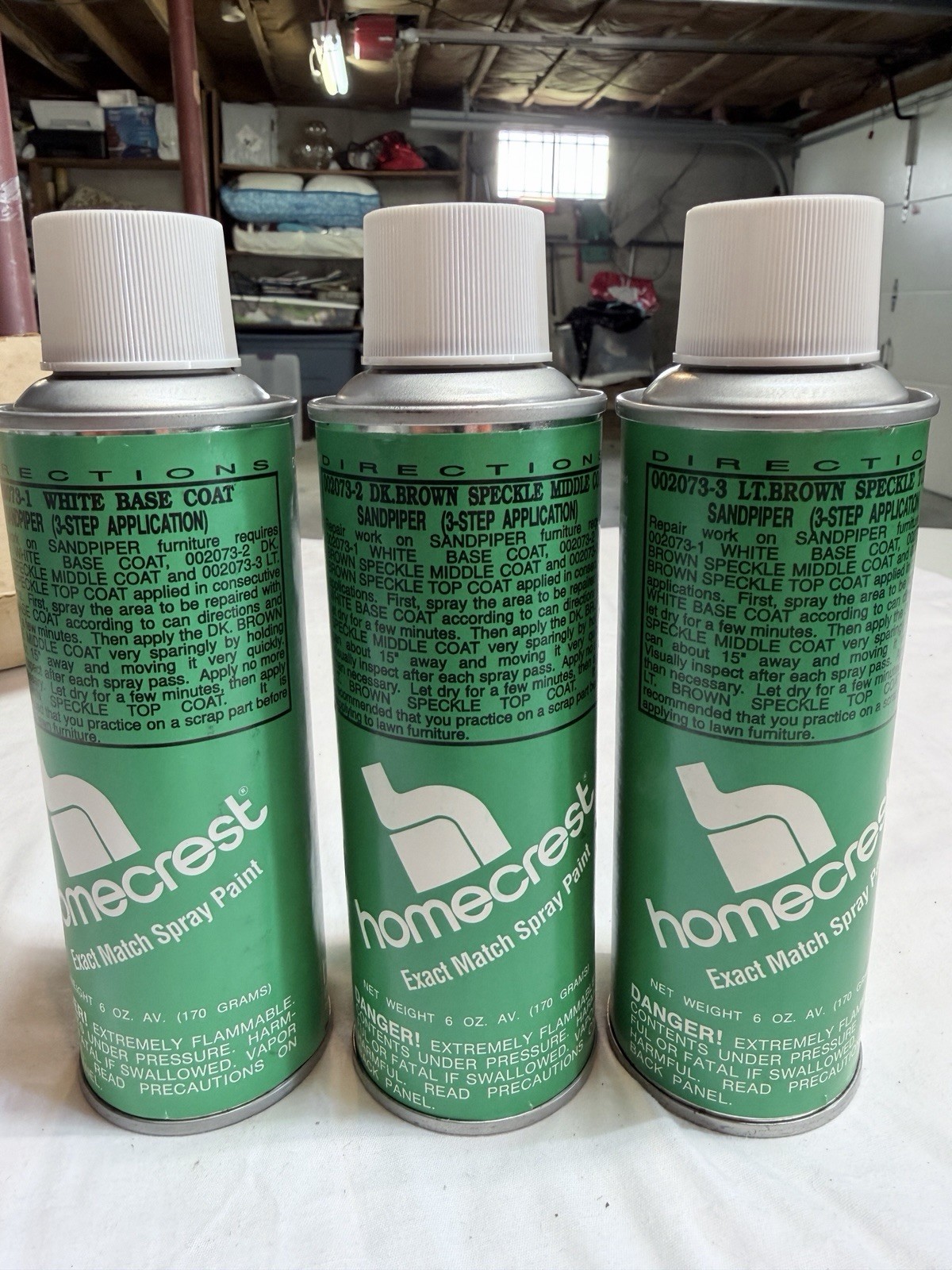 Homecrest Sandpiper Brown Speckle Match Spray Paint 002073 6oz Cans