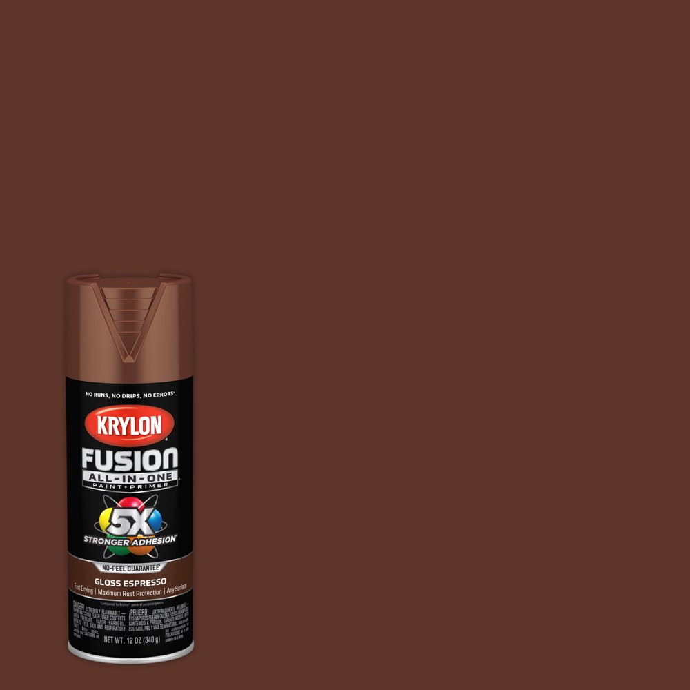 All Surfaces Rust Protection Gloss Espresso Spray Paint Without Sanding or Primi