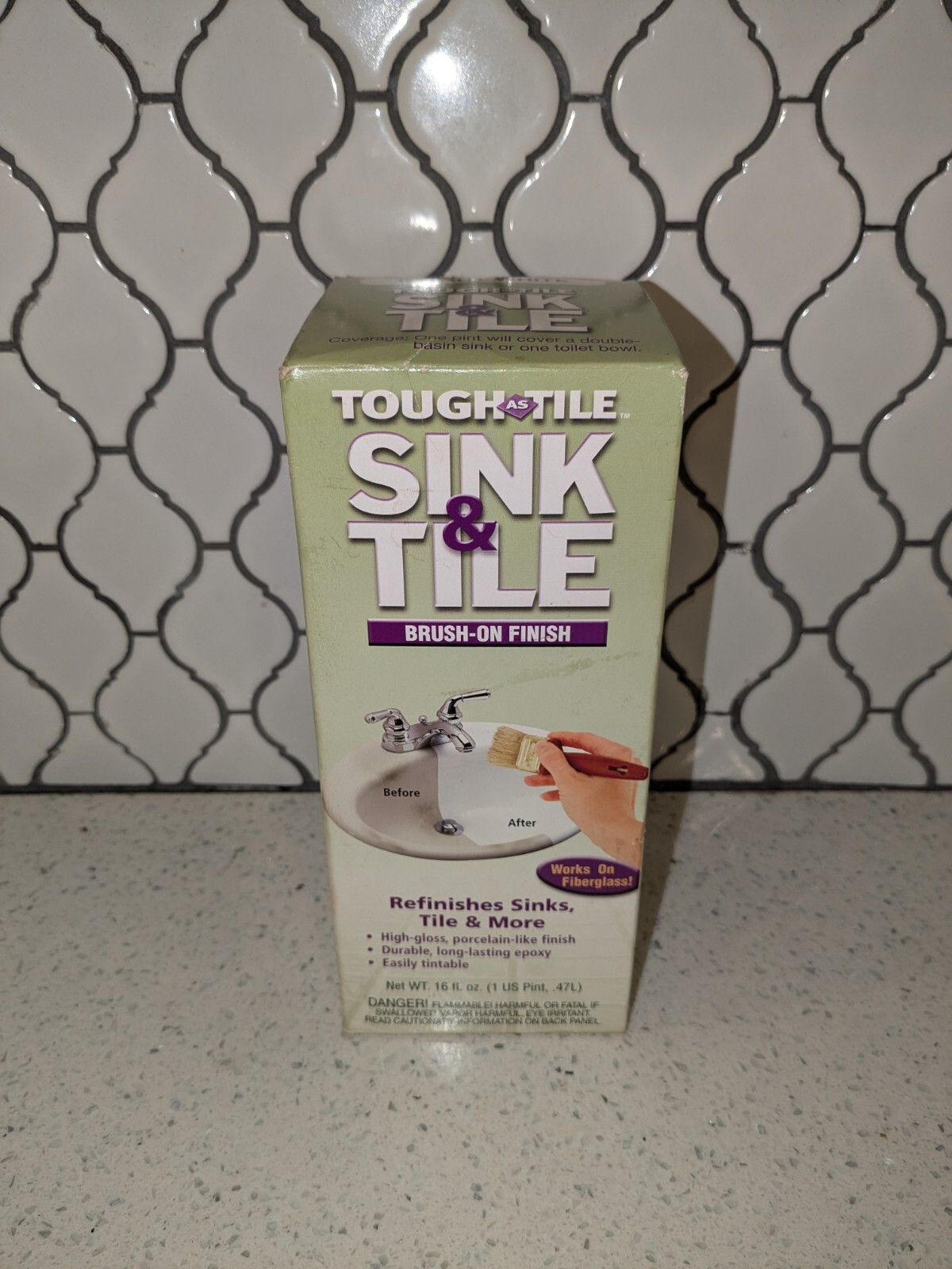 Tough As Tile Sink And Tile Brush On Finish. 16oz