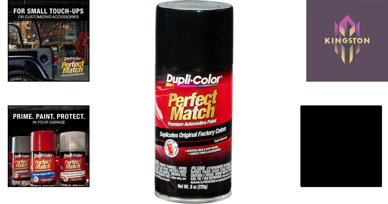 8 Oz. Universal Gloss Black Lacquer Paint – EZ Touch Application for Vehicles