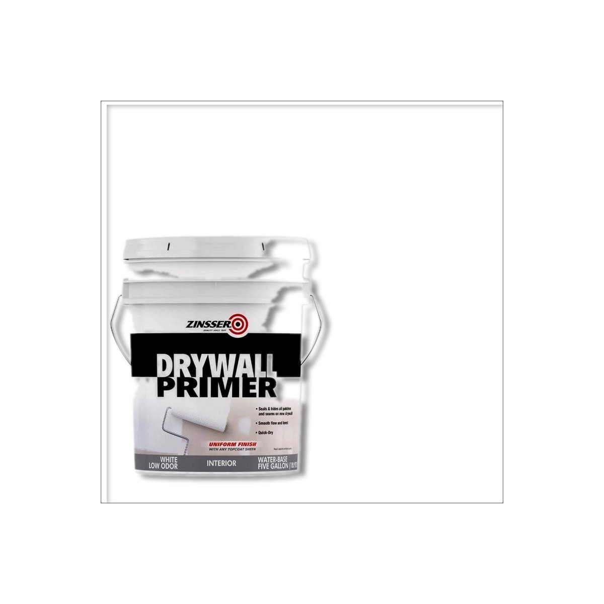 Zinsser White Flat/Matte Water-Based Primer 5 gal 1500