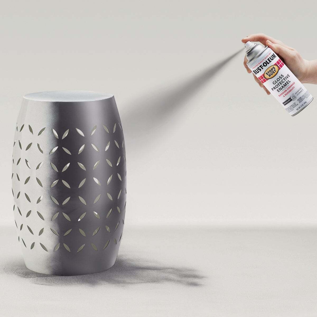 STOPS RUST Protective Enamel Spray Paint, Gloss, Charcoal Gray, 12 oz, Aerosol C
