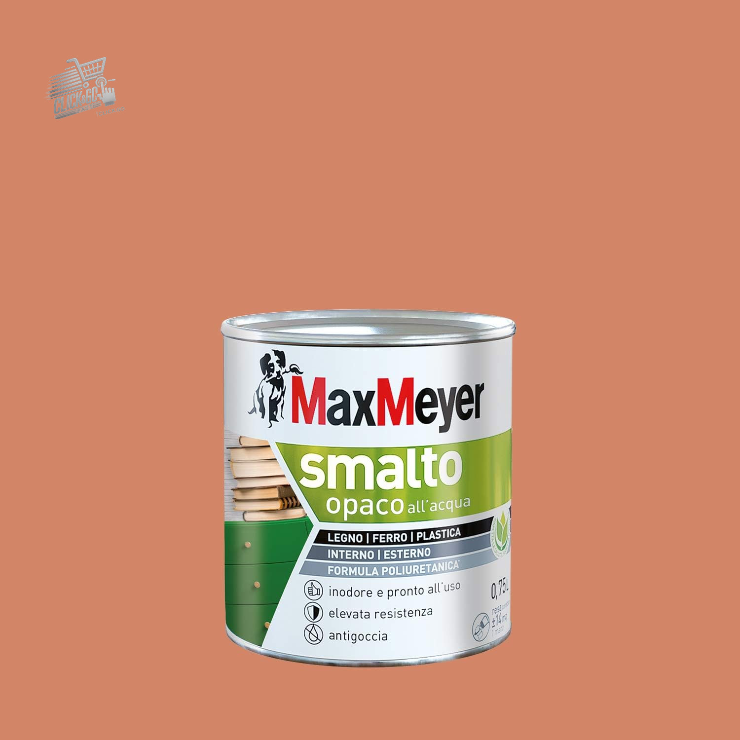 Ace Orange Matte Polyurethane Water Enamel 0.75L
