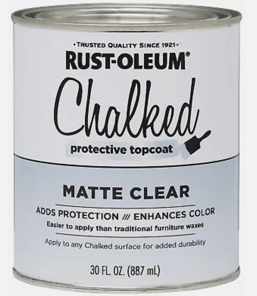 Rust-Oleum 287722 Chalked Paint Finish , Matte Clear, 30-oz.