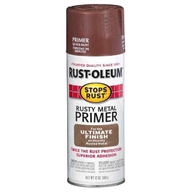 Rust Oleum 7769830 Rusty Metal Primer Spray Paint 12 Oz Red Rust Painters 2 Pack