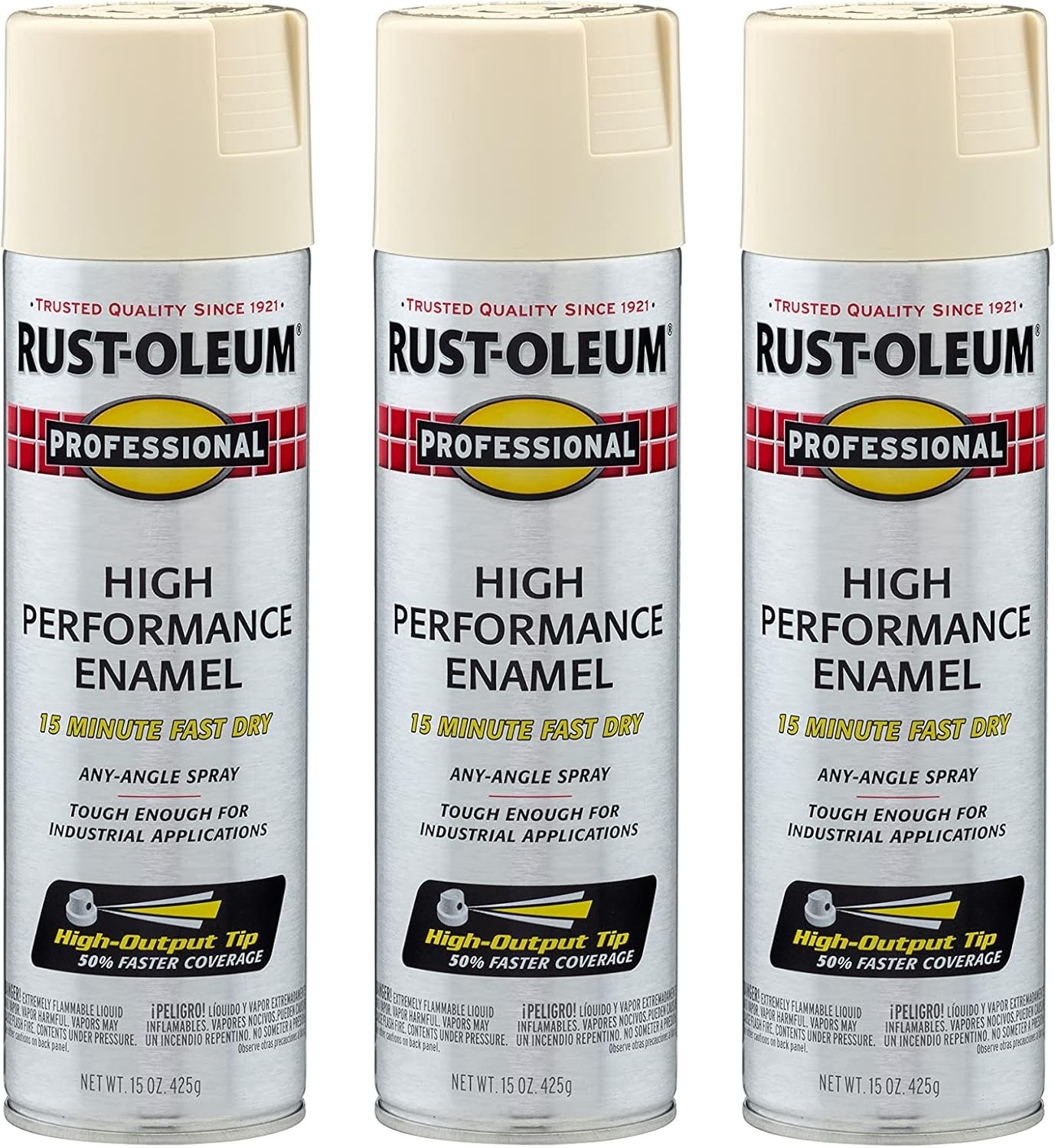 7592838-6PK Professional High Performance Enamel Spray Paint 15 oz Gloss White
