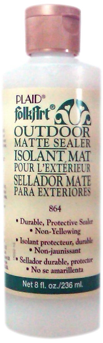 FolkArt Acrylic Outdoor Sealer (8 Ounce), Matte 8 Fl Oz (Pack of 1), Clear