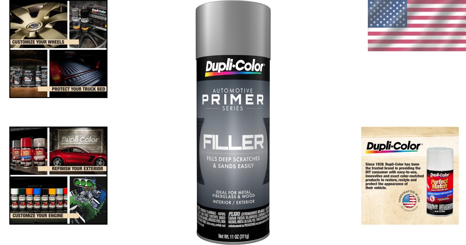 11 oz Rust Resistant Gray Primer – High-Build Aerosol for Car Restoration