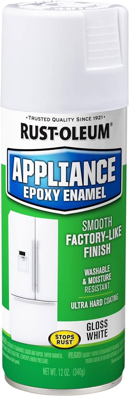 Rust-Oleum 7881830 Specialty Appliance Epoxy Spray Paint, 12 oz, White, NEW !!!!