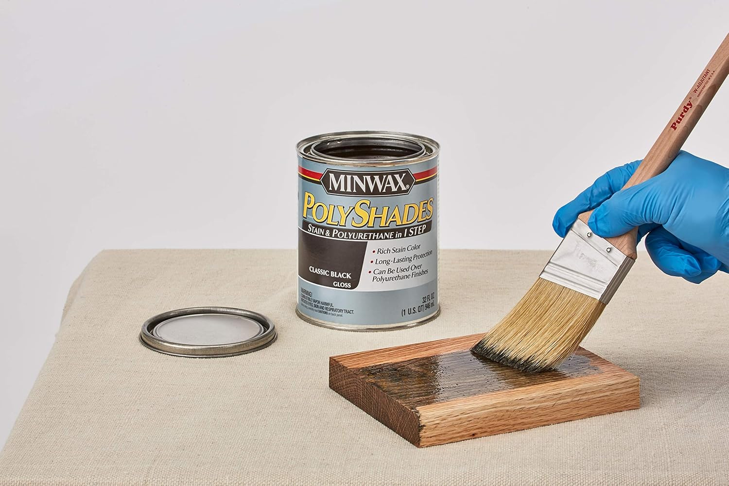 613970444 Polyshades – Stain & Polyurethane in 1 Step, Quart, Espresso, Satin