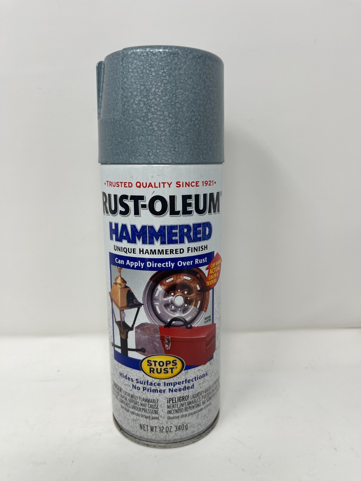 NOS 2005 Rustoeum Hammered Light Blue 7212 Spray Paint ~DISCONTINUED~ NEW