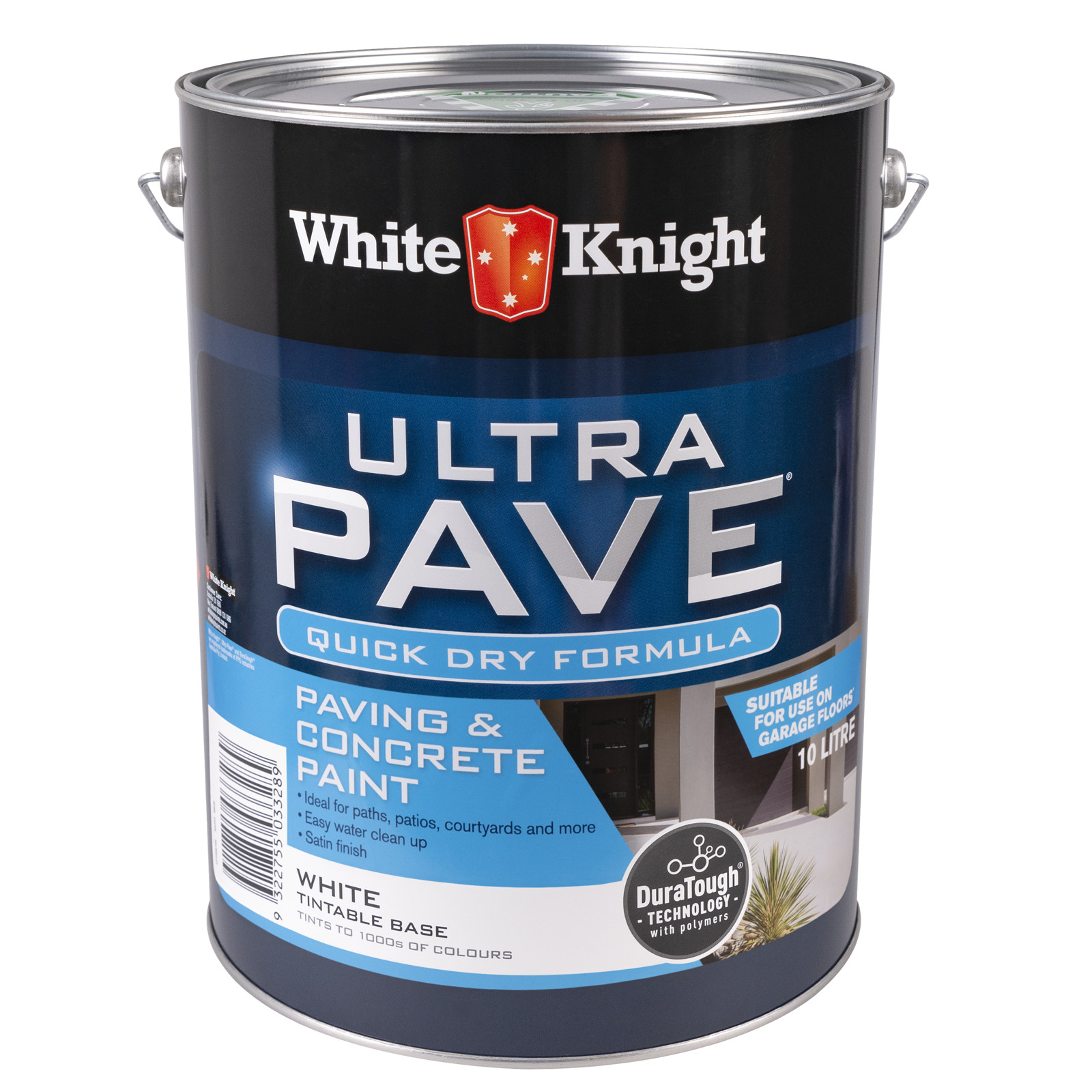 White Knight Ultra Pave 10L White Quick Dry Paving and Concrete Paint
