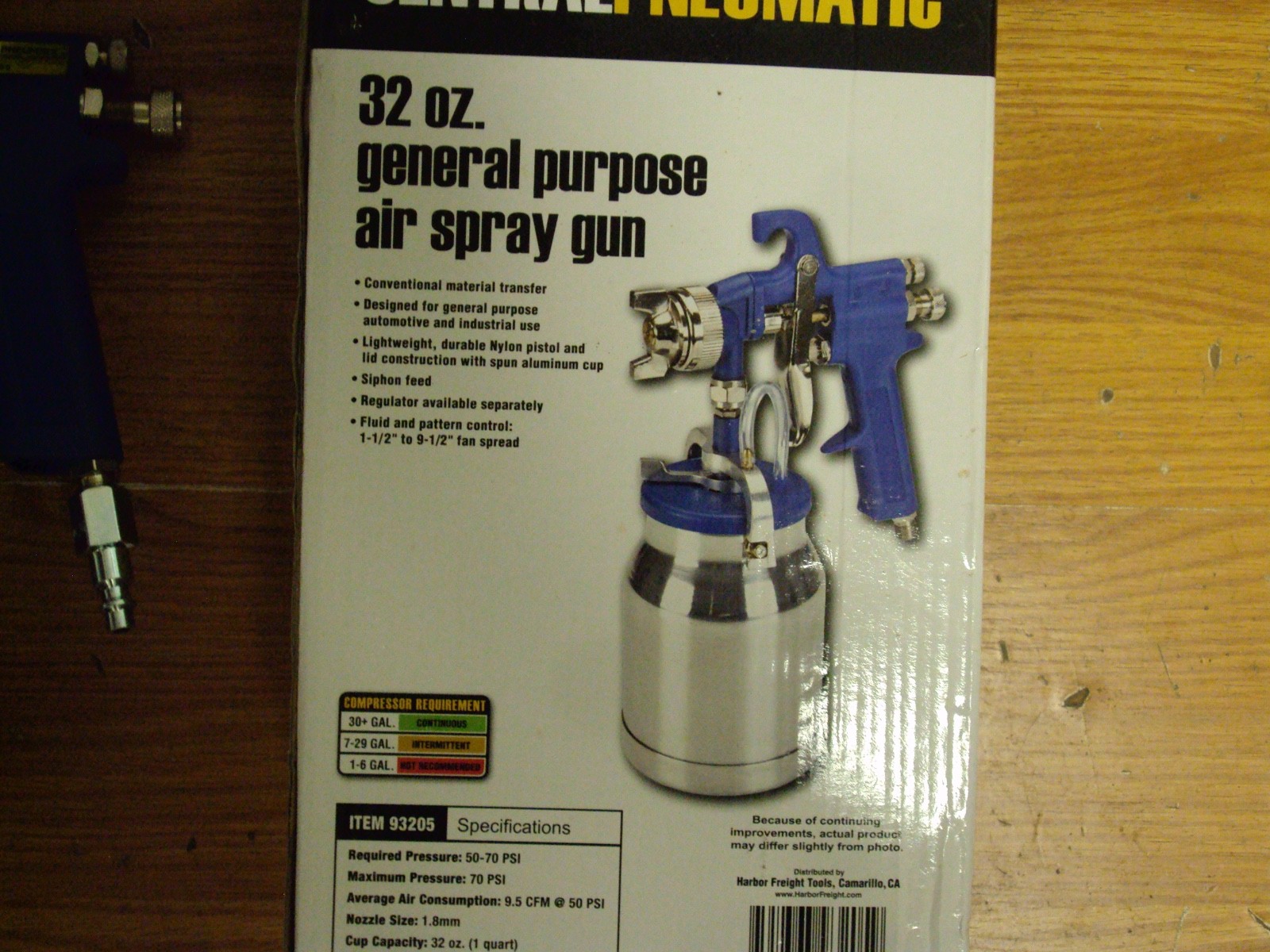 4 Central Pneumatic Astro Pneumatic. Professional Paint Spray Guns New In Box