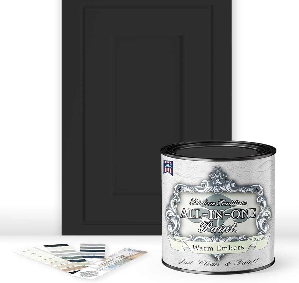 Warm Embers Cabinet Paint Quart Fast-Drying No Priming Required for Furniture