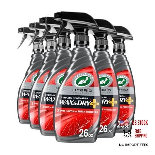 Hybrid Solutions Wax & Dry Plus – Spray On Car Wax for High Gloss Shine