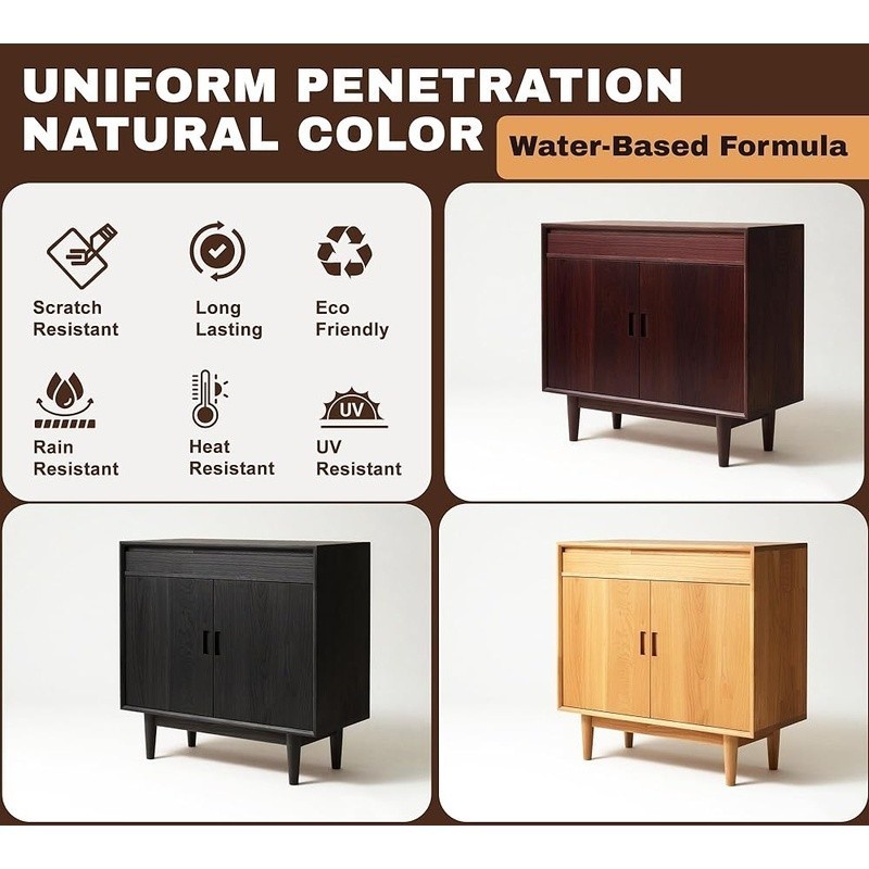 Non-Toxic Wood Stain Low Odor Deep Color Coverage Indoor Outdoor Projects New
