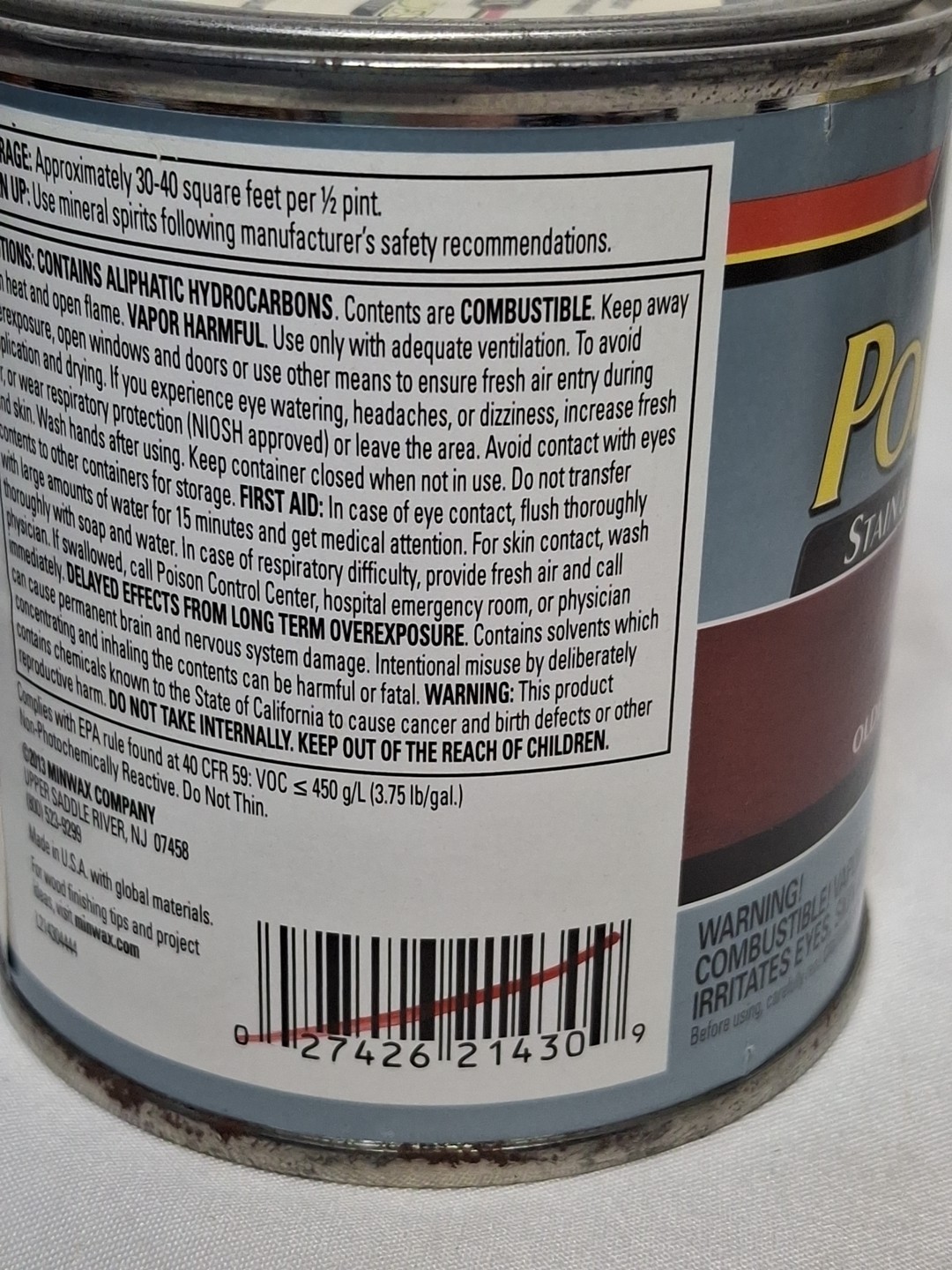Minwax PolyShades Olde Maple Wood Stain and Finish 1/2 Pint, Glossy Sheen