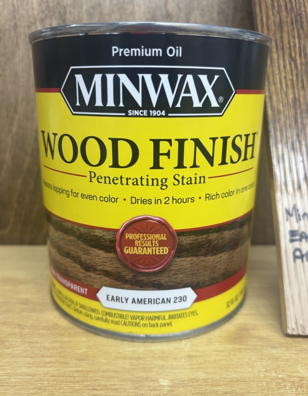 Minwax Wood Finish Interior Oil-Based Wood Stain 1 Quart Can 🔥 Early American