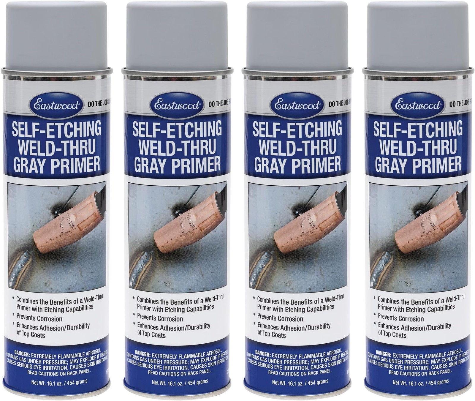 Eastwood Durable Organic Binders Self Etching Weld Thru Gray Aerosol Primer 1…