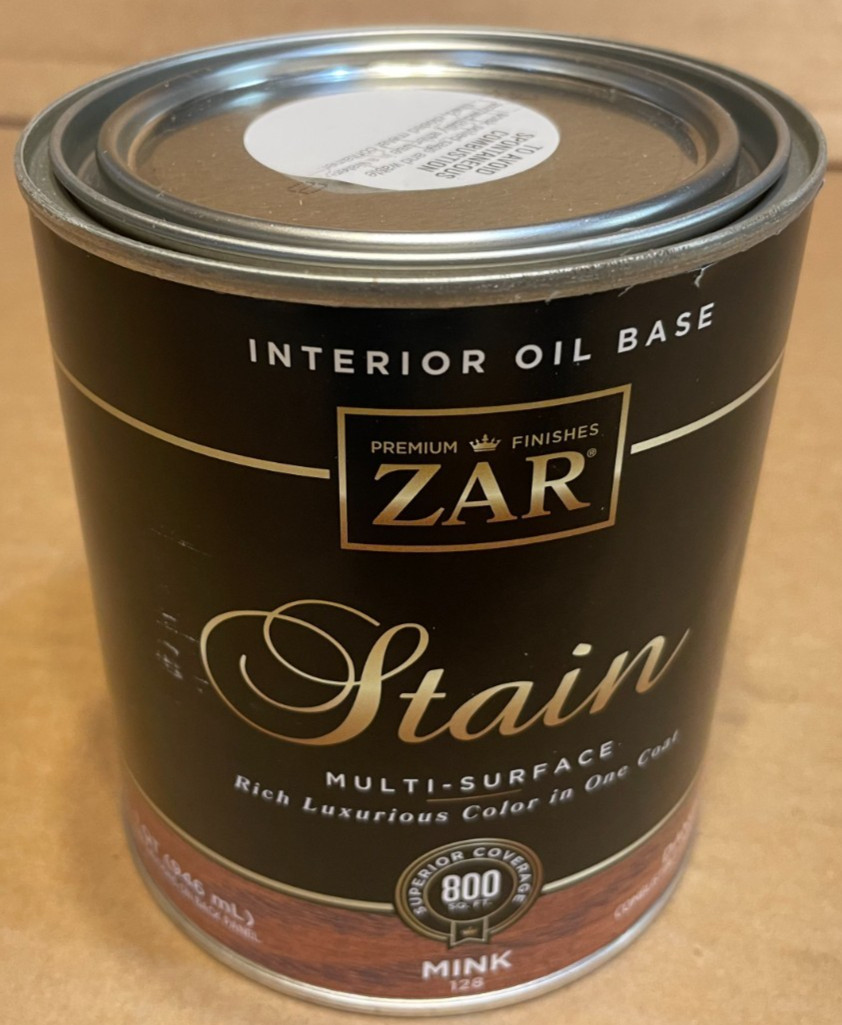 1 Qt Mink 128 Zar Interior Oil-Based Wood Stain