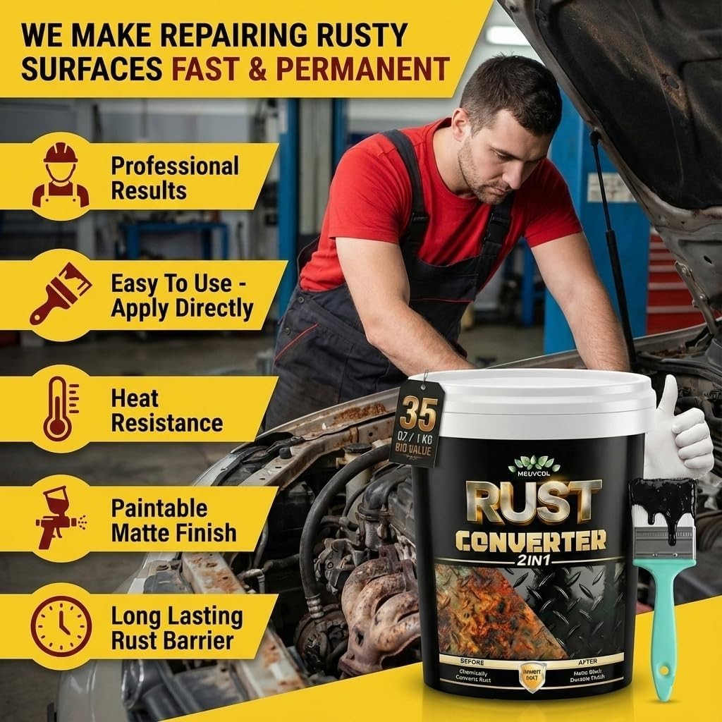 Professional Grade 35 oz Rust Reformer: Non-Toxic, Waterproof Metal Protection