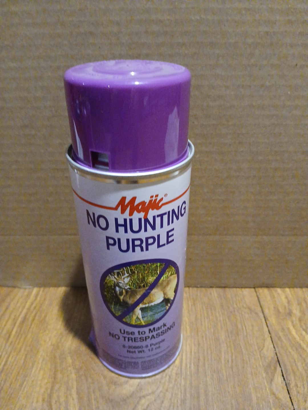 Majic Spray Paint 12 Fl Oz No Hunting Purple 12 Ounce Paint