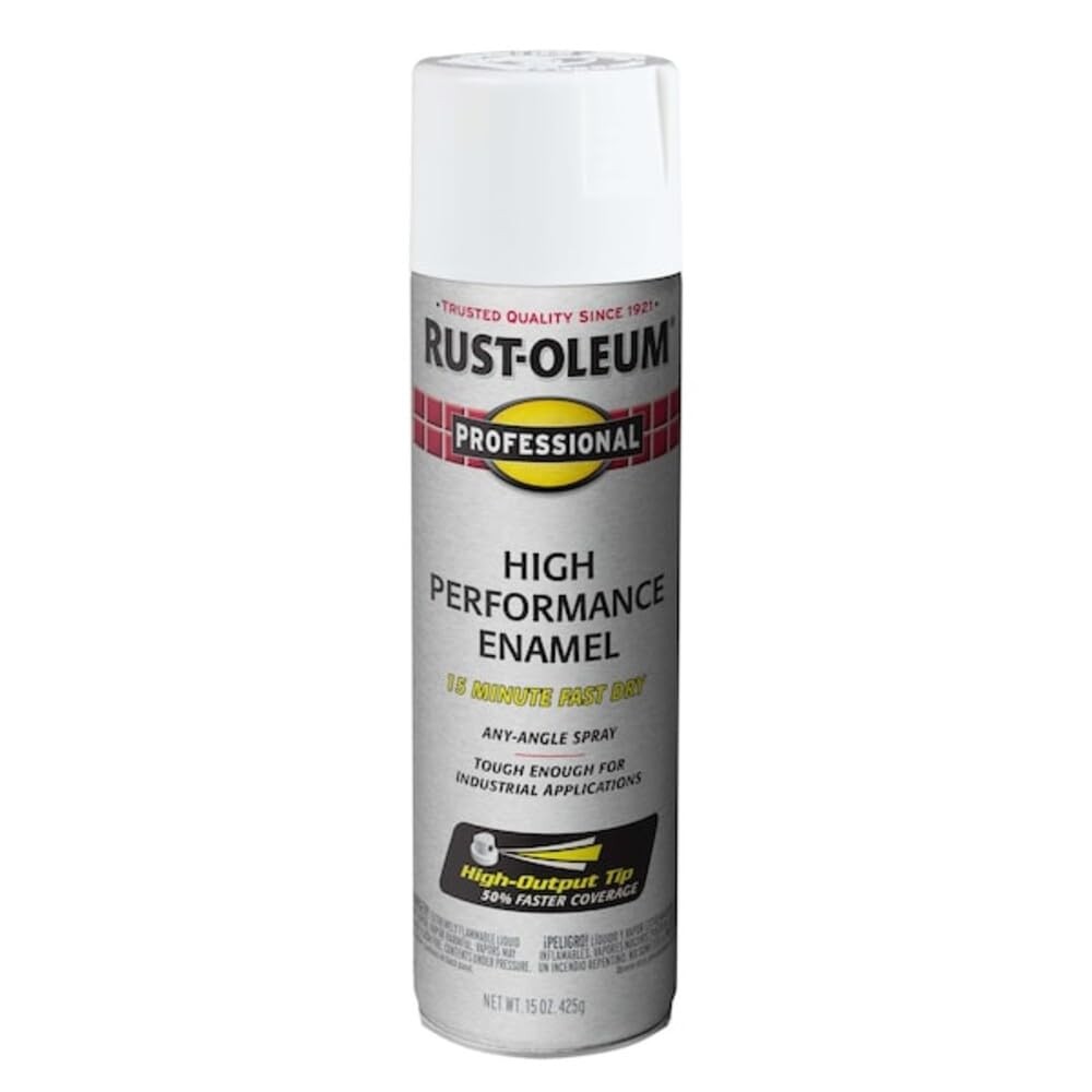 Rust Oleum 15 Oz Flat Black High Performance Metal Spray Paint Preventative