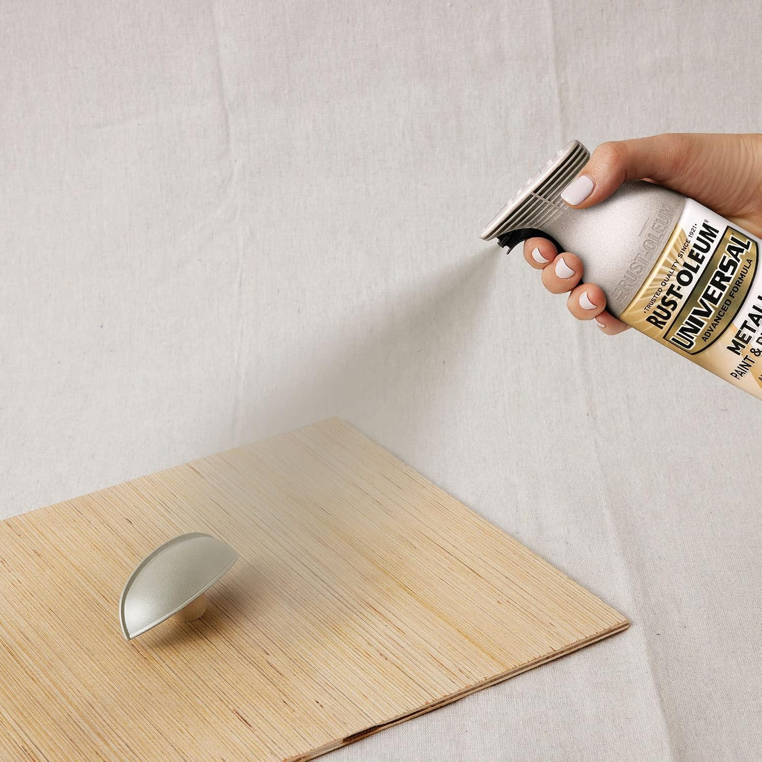 249130 Universal All Surface Metallic Spray Paint, 11 Oz, Satin Nickel