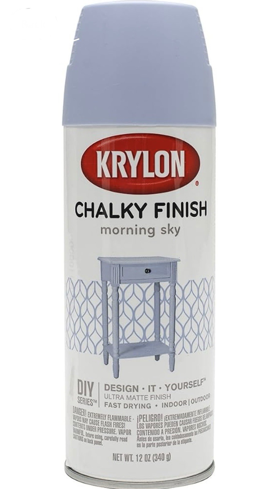 Krylon Chalky Finish Spray Paint, Morning Sky, 12 Ounce