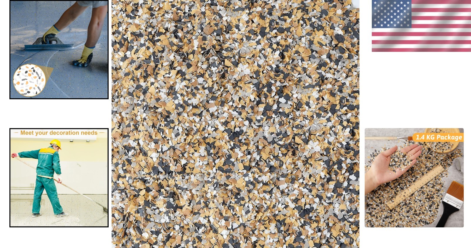 1400g Elegant Epoxy Floor Color Chips – Decorative Paint Flakes for Interiors